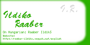 ildiko raaber business card