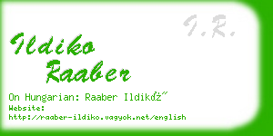 ildiko raaber business card